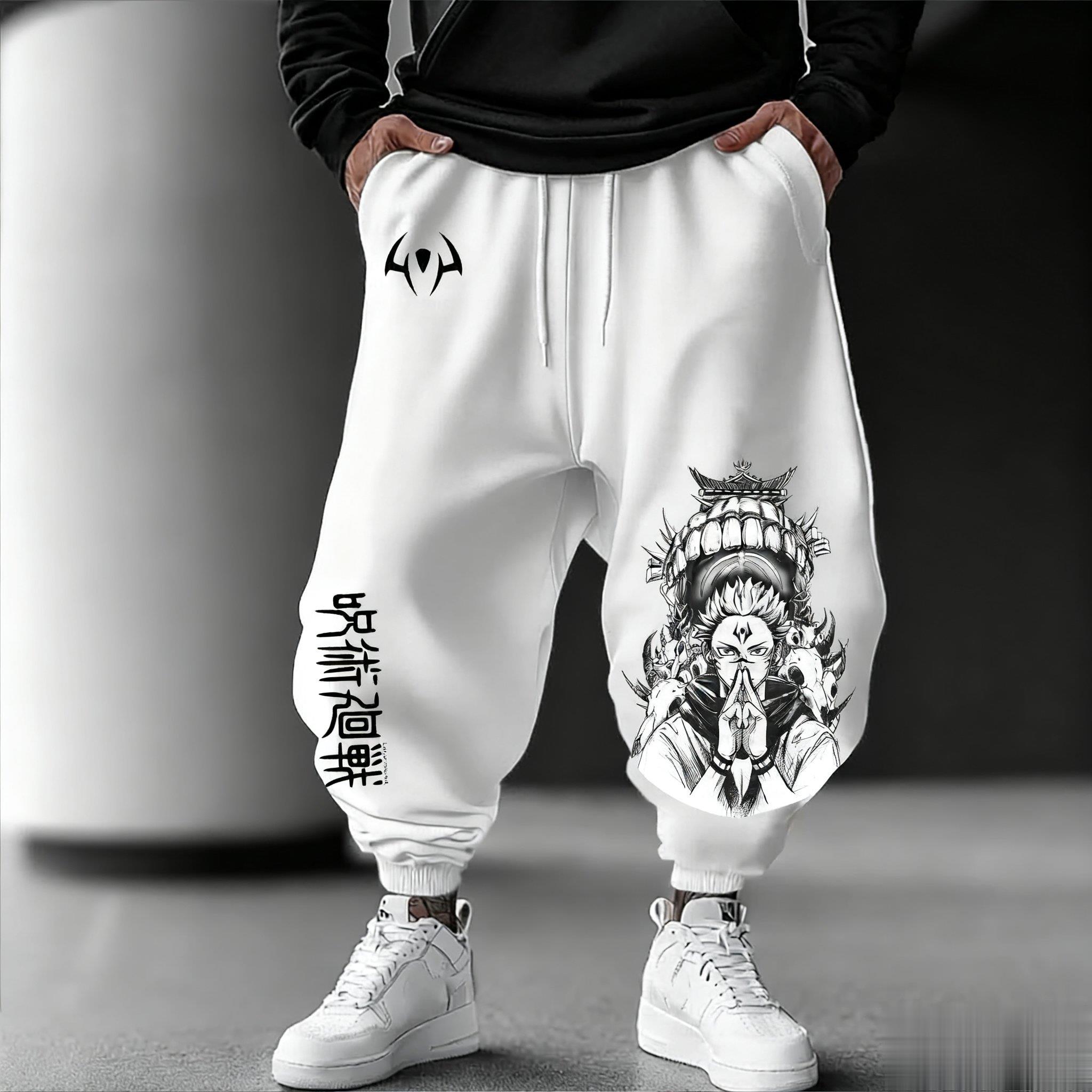 Street Fashion In Japan - Jujutsu Kaisen Men Jogging Pants Loose