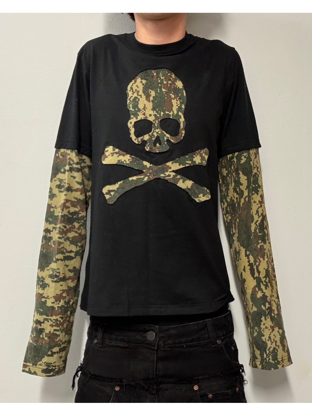 Street Fashion Punk - 2026 new American retro camouflage skeleton