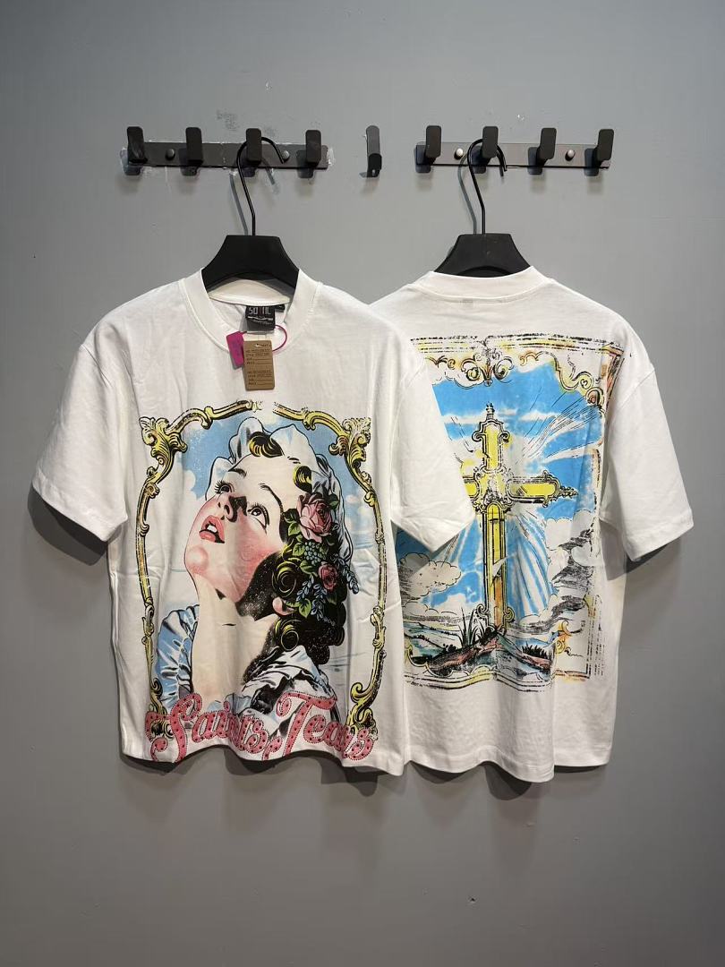 Street Fashion Graffiti - American High‑Street Graffiti DTG Print Short
