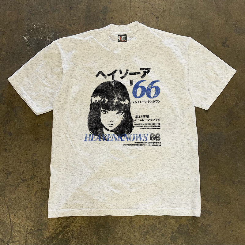 Street Fashion Shibuya - 2026 Heavyweight Comic Shibuya Girl Print