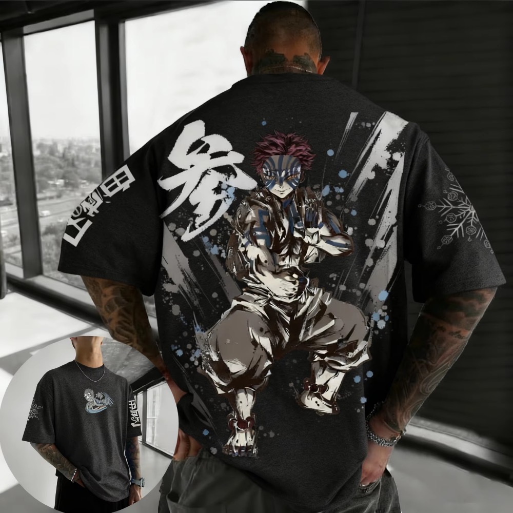 Street Fashion In Japan - Summer Plus Size Demon Slayer Anime
