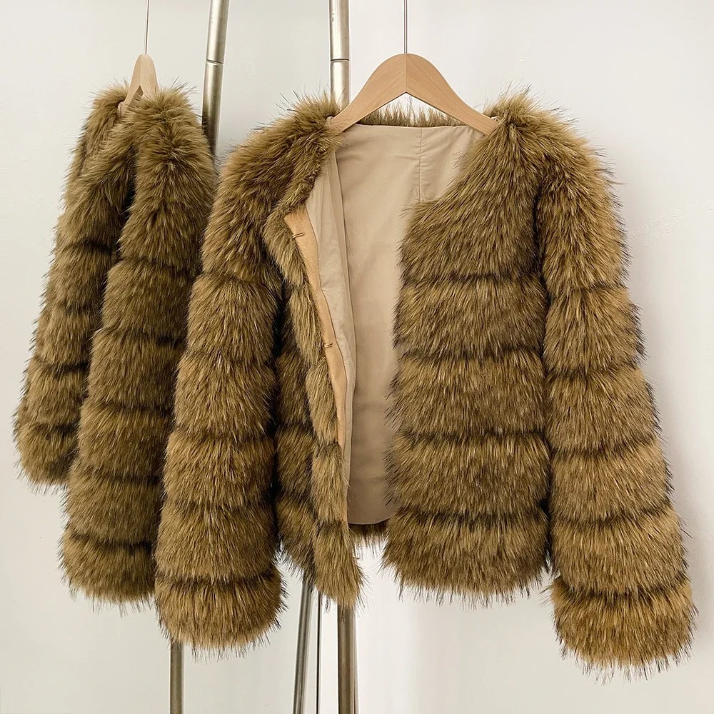 Street Fashion Store - Faux Fur Coat Eco-friendly Women Warm