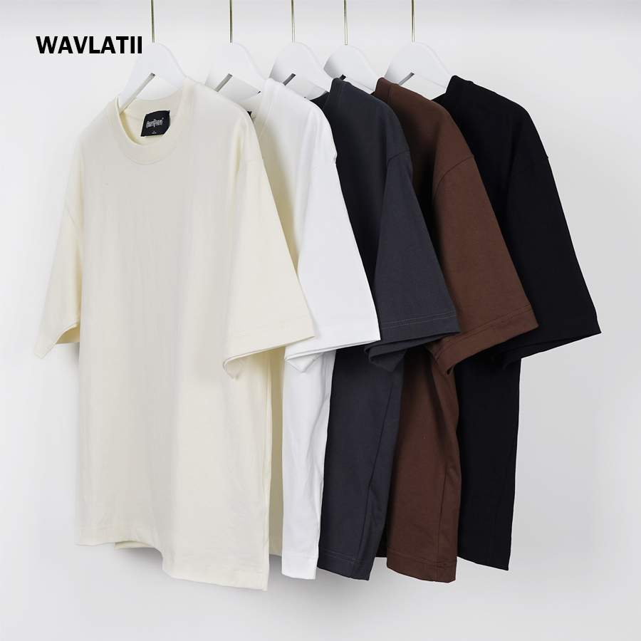 Street Fashion Plus Size - WAVLATII Oversized White Black T Shirt