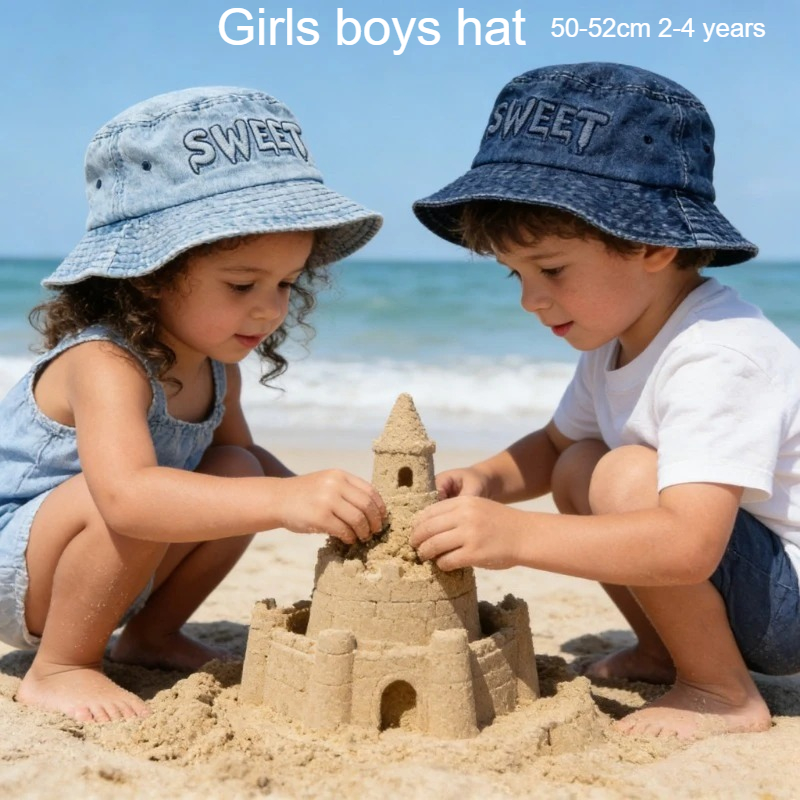 Street Fashion Kids - Japanese Retro Kids Bucket Hat 50-52cm