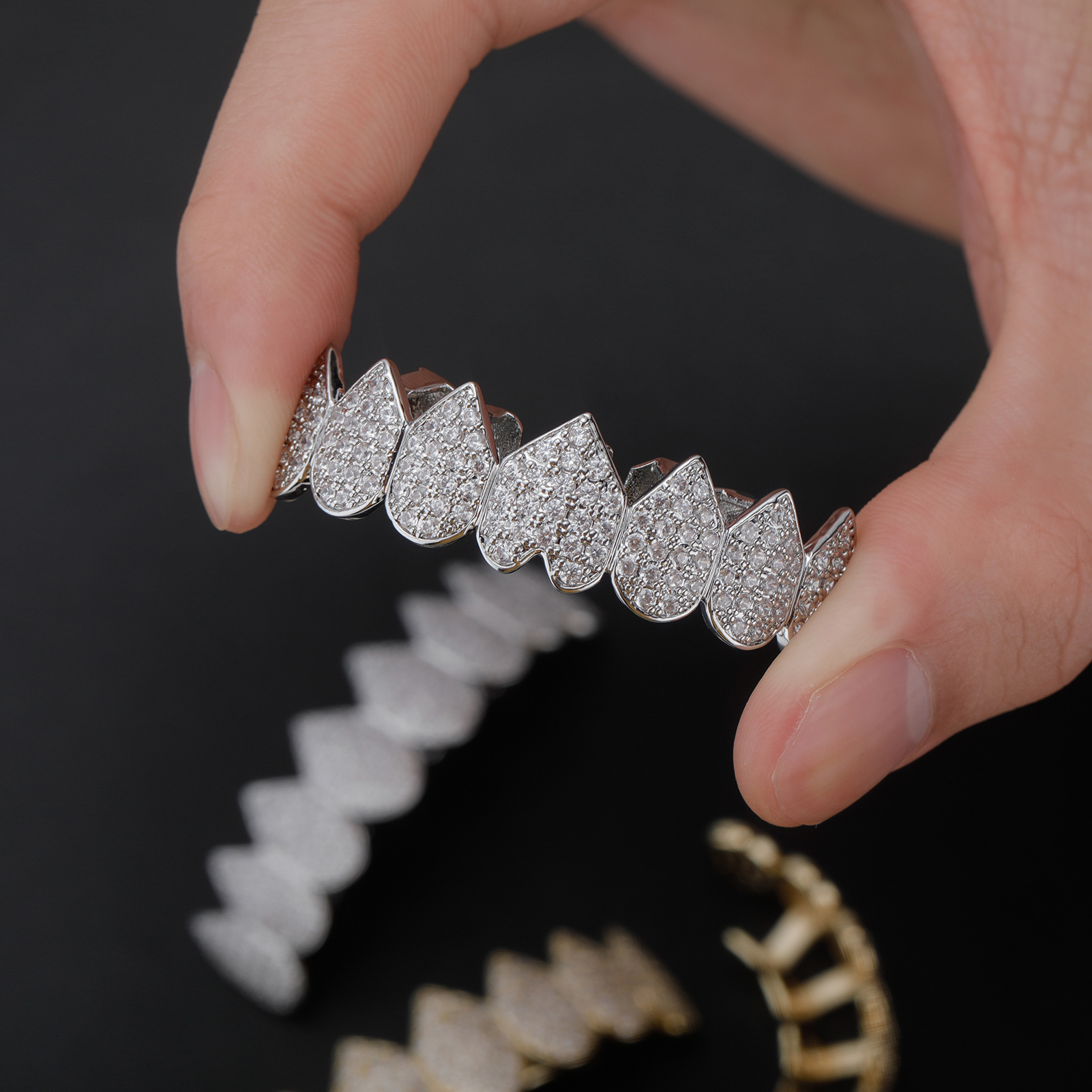 RACHELZ Hip Hop 8/8 Iced Out C - Street Fashion Jewelry review and price