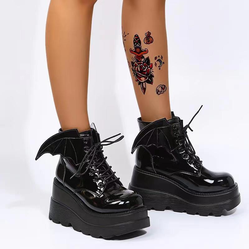 Women's Gothic Bat Wing Platfo - Street Fashion Plus Size review and price