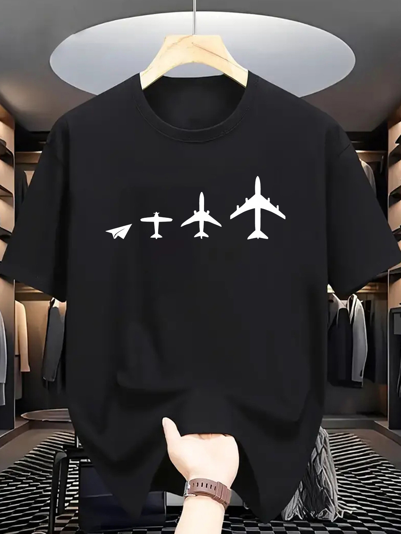 Plane Evolution Print Men Shor - Street Fashion Evolution review and price