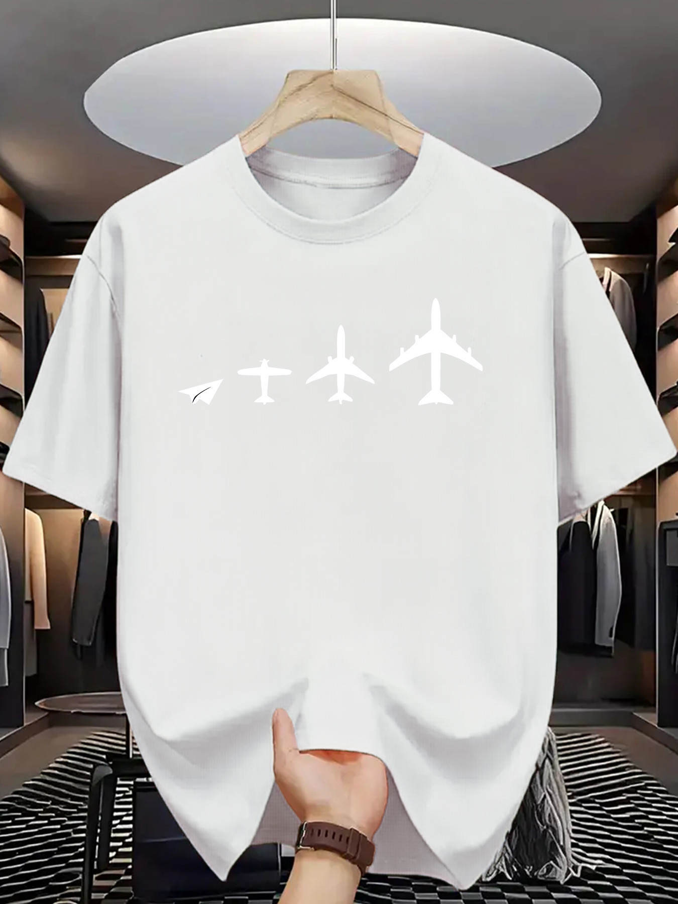 Plane Evolution Print Men Shor - Street Fashion Evolution review and price