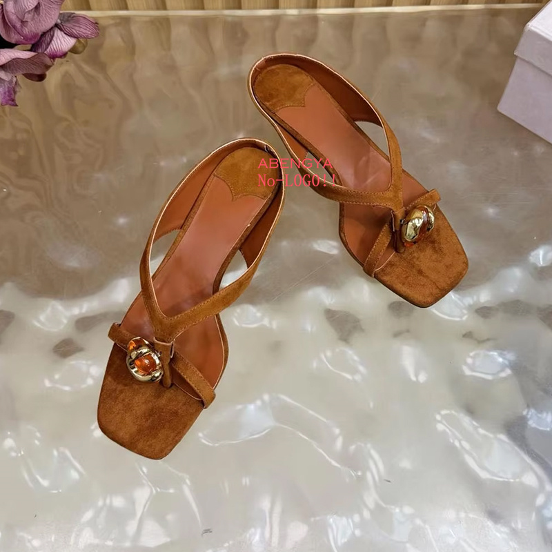 2026 Summer New Suede Slippers - Street Fashion Clothing review and price