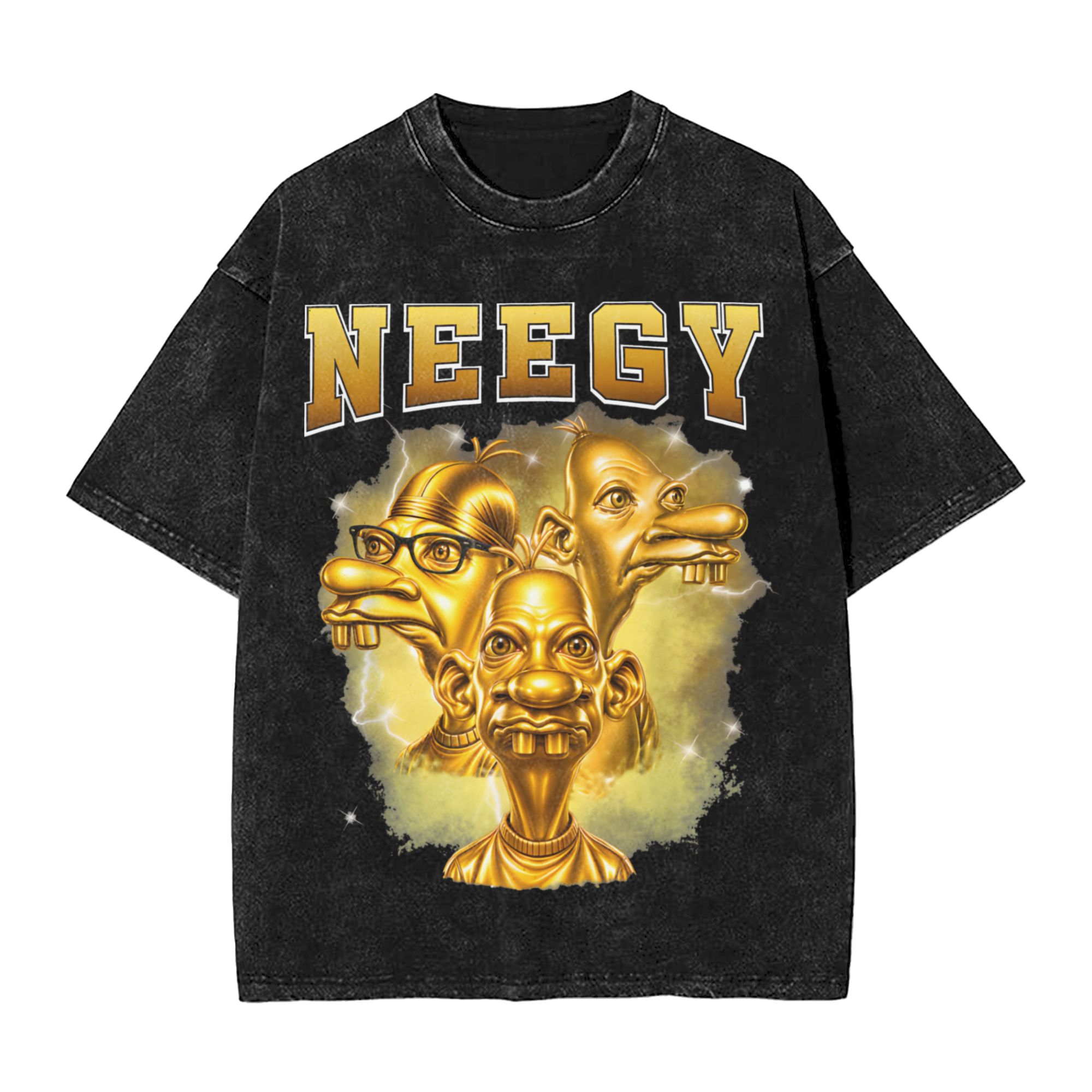 Harajuku Washed Shirt Golden N - Street Fashion Gen Z review and price