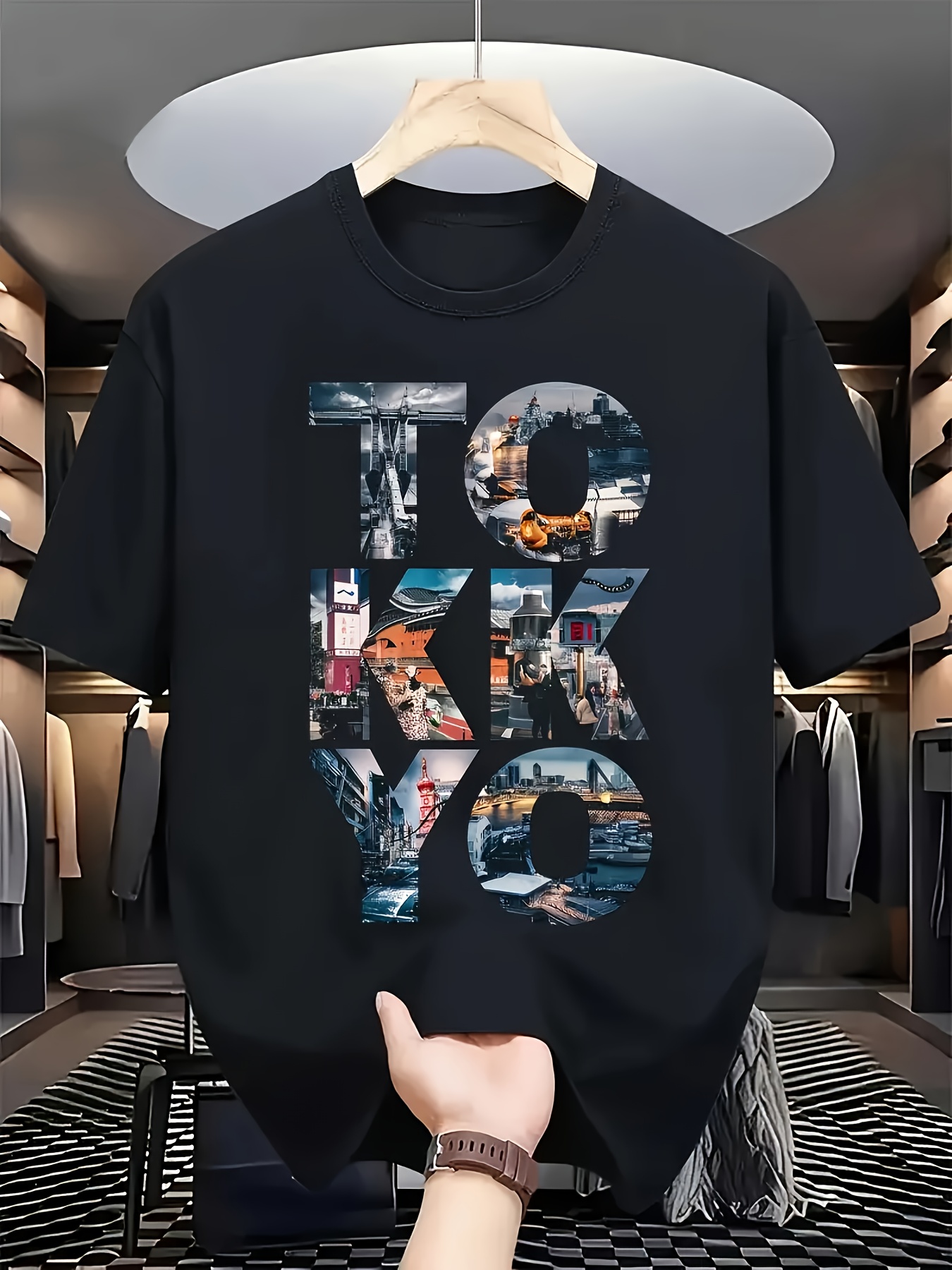 Trendy Men's Black Graphic T-S - Street Fashion Urban review and price