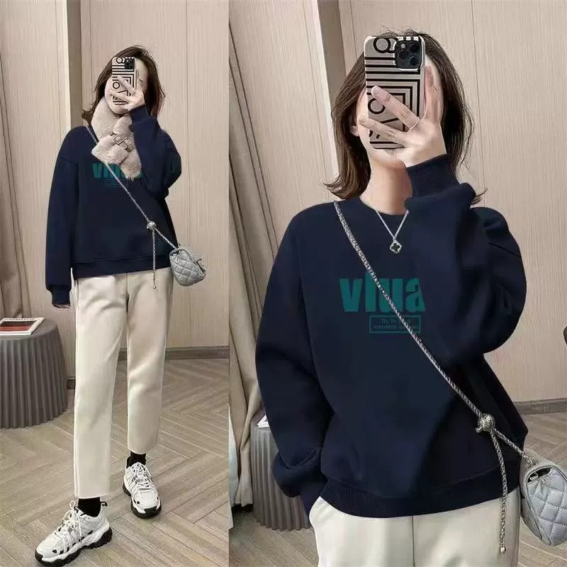 Oversized Crew Neck Sweatshirt - Oversized Crewneck Fleece review and price