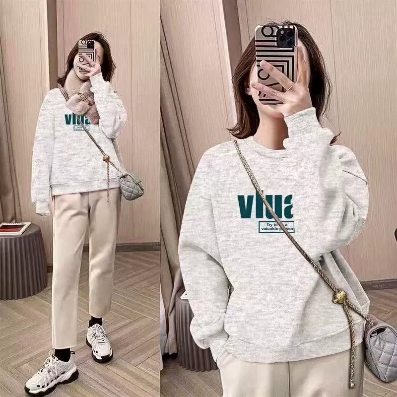 Oversized Crew Neck Sweatshirt - Oversized Crewneck Fleece review and price
