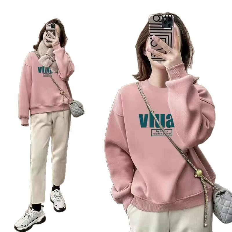 Oversized Crew Neck Sweatshirt - Oversized Crewneck Fleece review and price