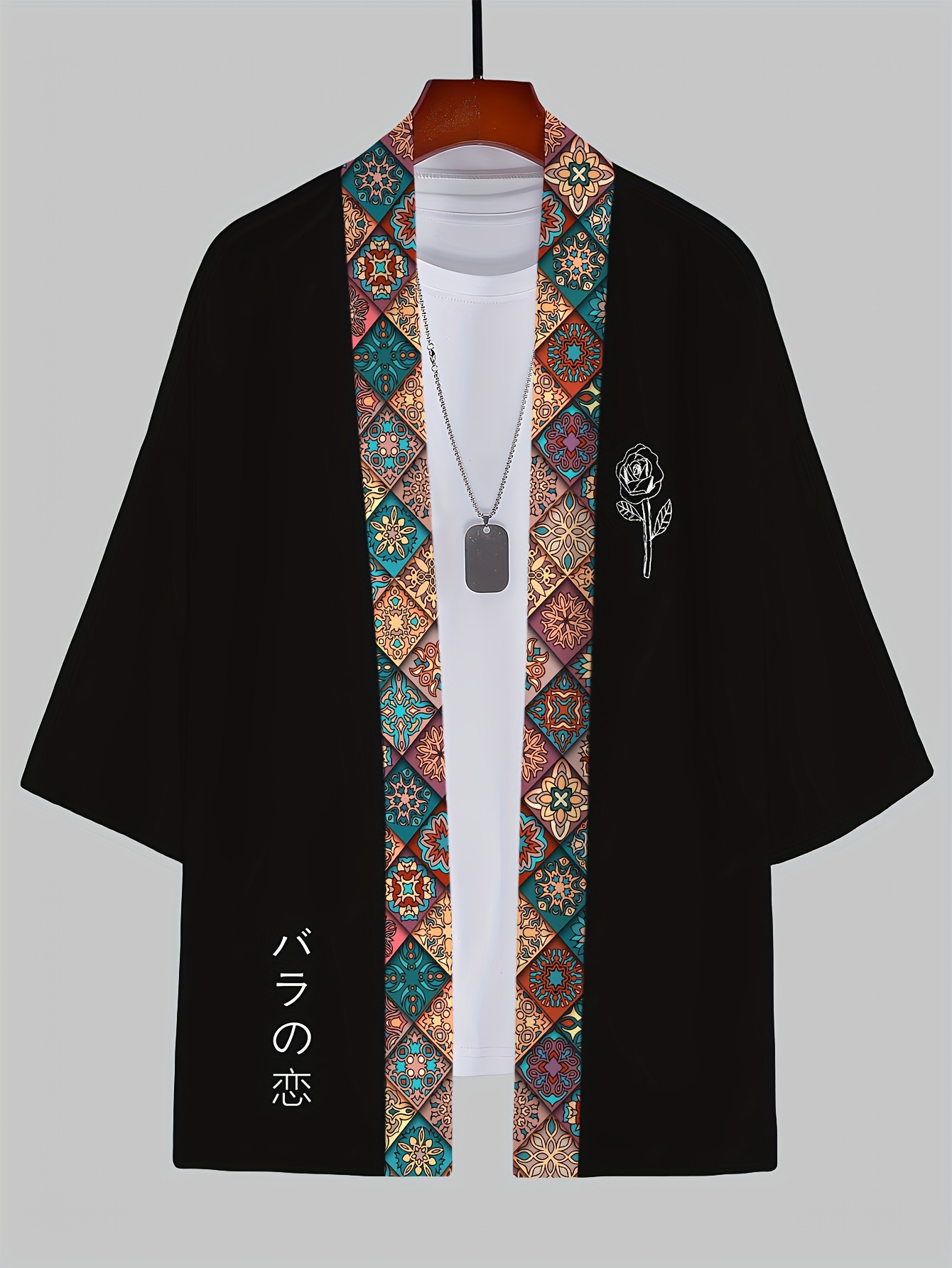 2026 Summer Men's Kimono 3D Pr - Street Fashion Clothing review and price