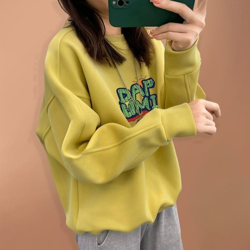2026 Autumn Winter Oversized P - Oversized Crewneck Fleece review and price