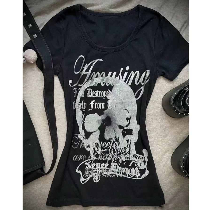 Vintage Shibuya Hottie Skull L - Street Fashion Shibuya review and price