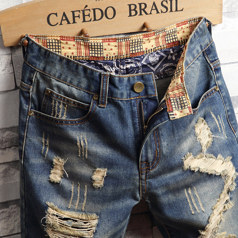Ripped Hip-hop Denim Shorts Me - Street Fashion Baggy review and price