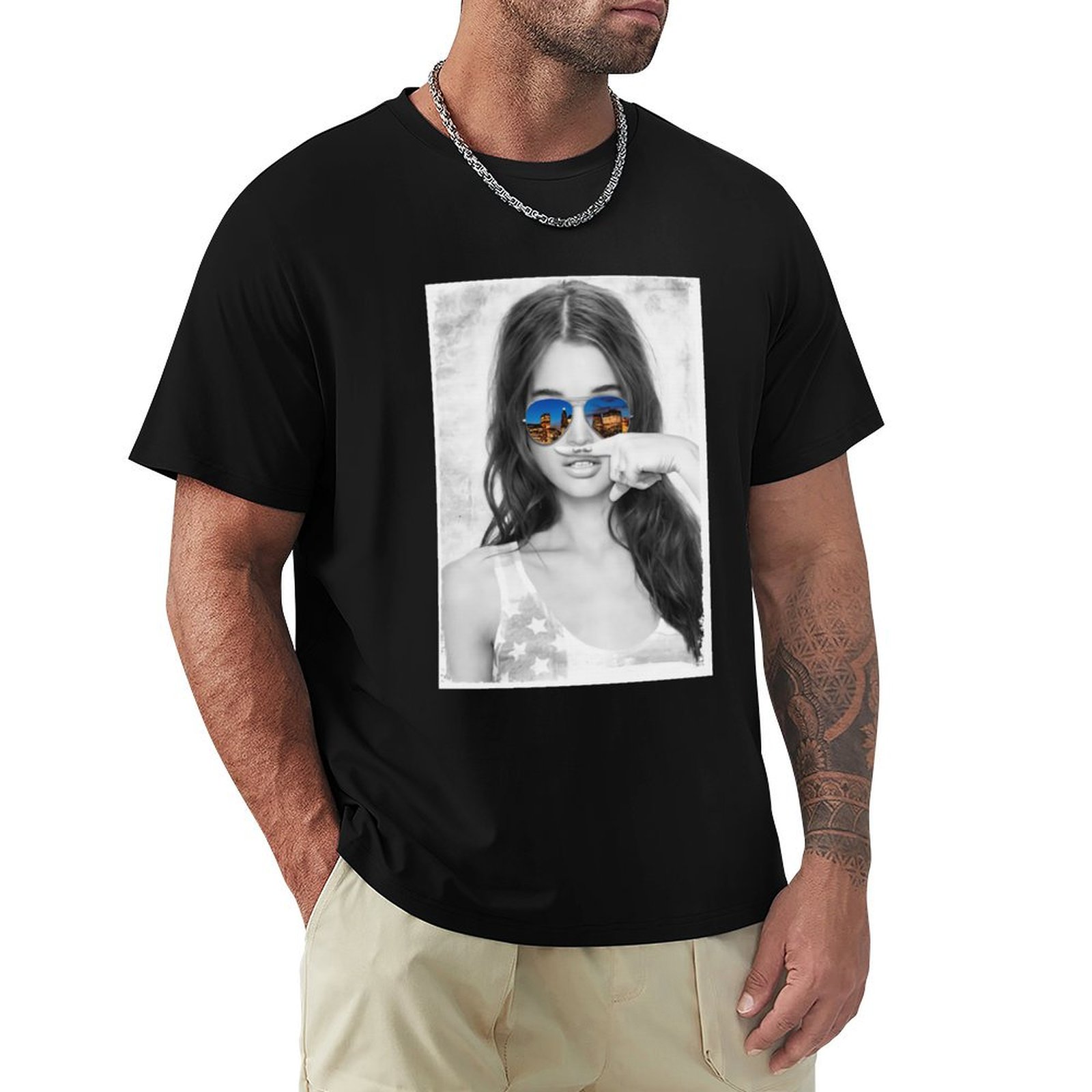 Original Mustache Girl Graphic - Street Fashion Co review and price