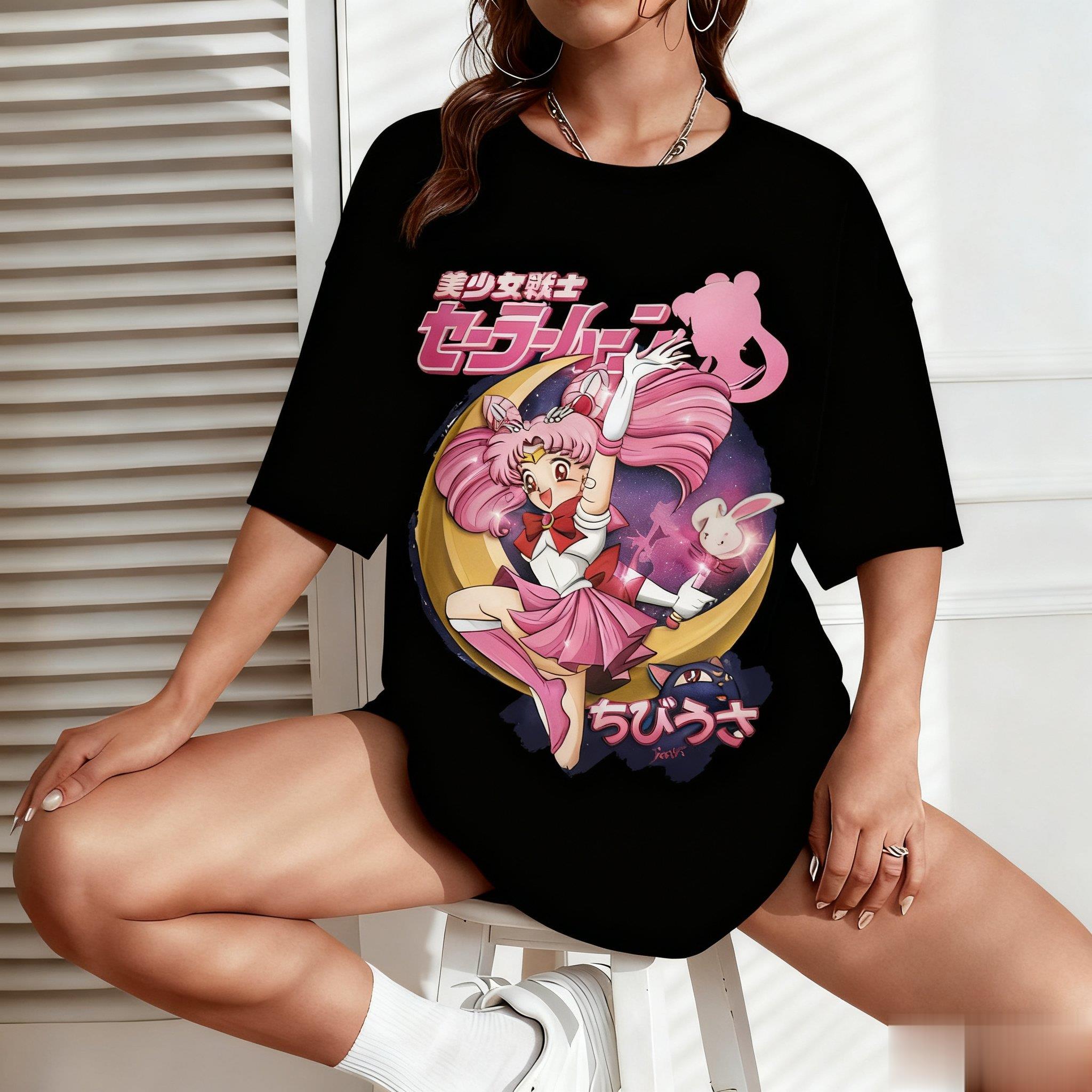 Sailor Moon Anime Print Men Wo - Street Fashion In Japan review and price
