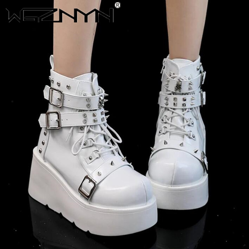 NEW Ladies Wedges High Heels B - Street Fashion Punk review and price