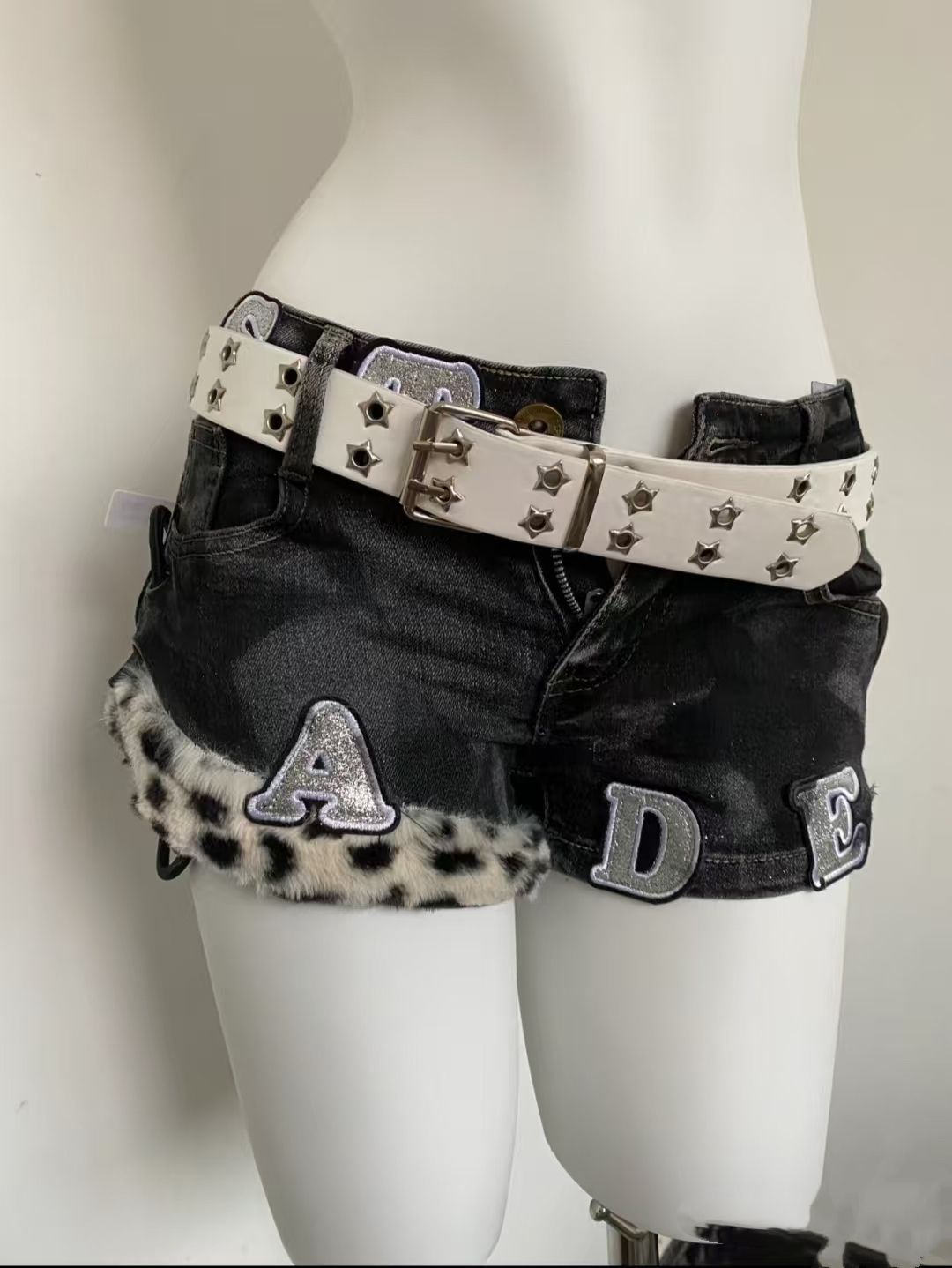 Y2k Embroidered Patch Denim Sh - Street Fashion Girls review and price