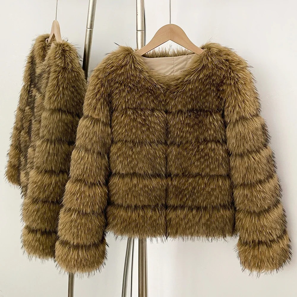 Faux Fur Coat Eco-friendly Wom - Street Fashion Store review and price