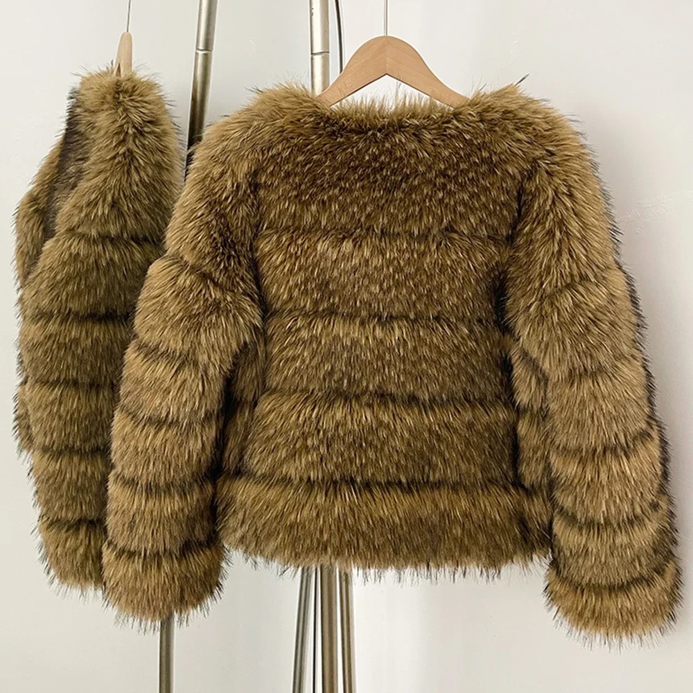 Faux Fur Coat Eco-friendly Wom - Street Fashion Store review and price