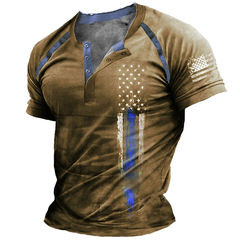 Funny 3D American Flag Print M - Street Fashion Clothing review and price