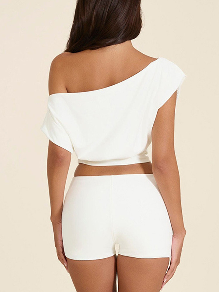 White Sexy Off Shoulder Women  - Street Fashion Co review and price