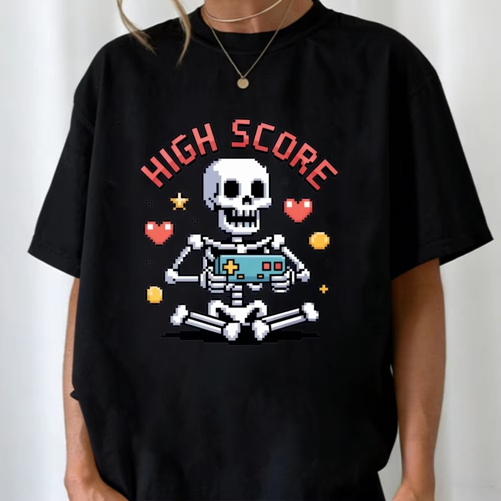 High Score Pixel Skeleton Tee  - Street Fashion Videos review and price