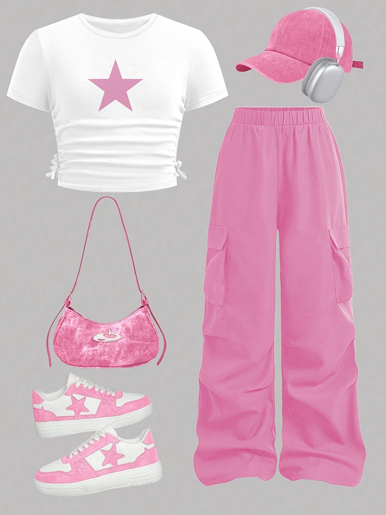 Trendy Girls 2Pcs Co-Ord, Whit - Street Fashion Co review and price