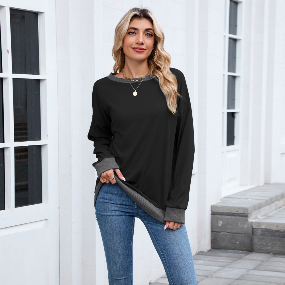 Women Fashion Loose Sweatshirt - Oversized Crewneck Fleece review and price