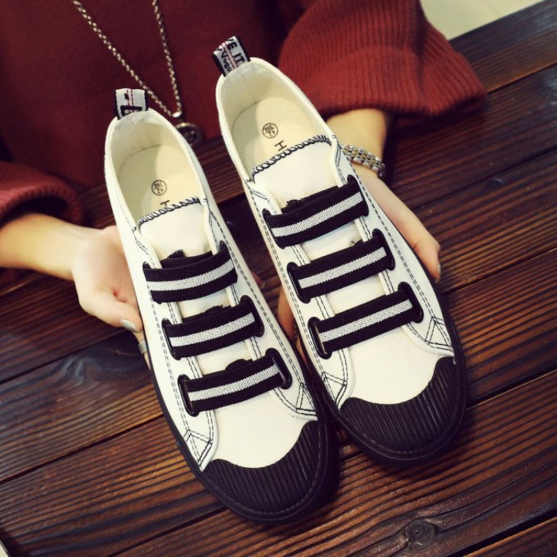 Korean Style Slip-On Canvas Sh - Street Fashion Hong Kong review and price
