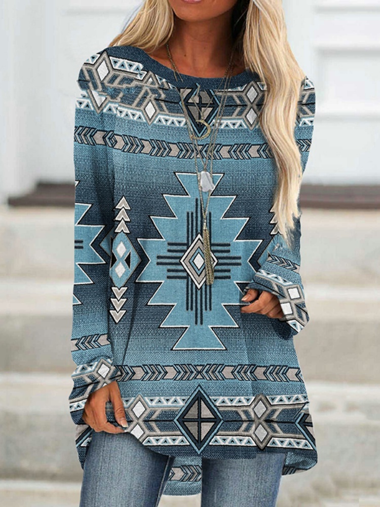 Retro Tribe Print Outdoor Stre - Street Fashion Urban review and price