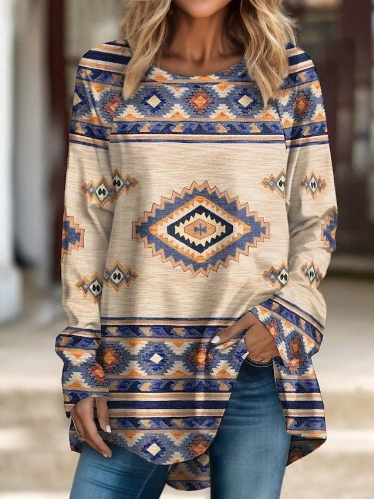 Retro Tribe Print Outdoor Stre - Street Fashion Urban review and price