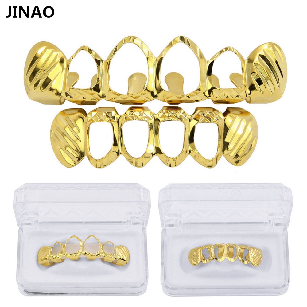 JINAO New Fit D-Cut Grillz Set - Street Fashion Jewelry review and price