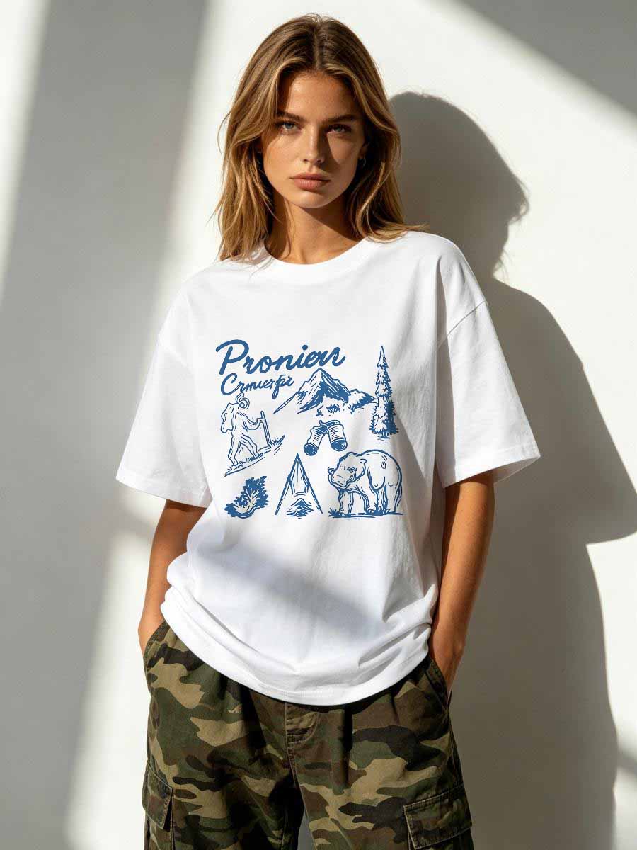 T-Shirts Land Free Women Cotto - Street Fashion Urban review and price
