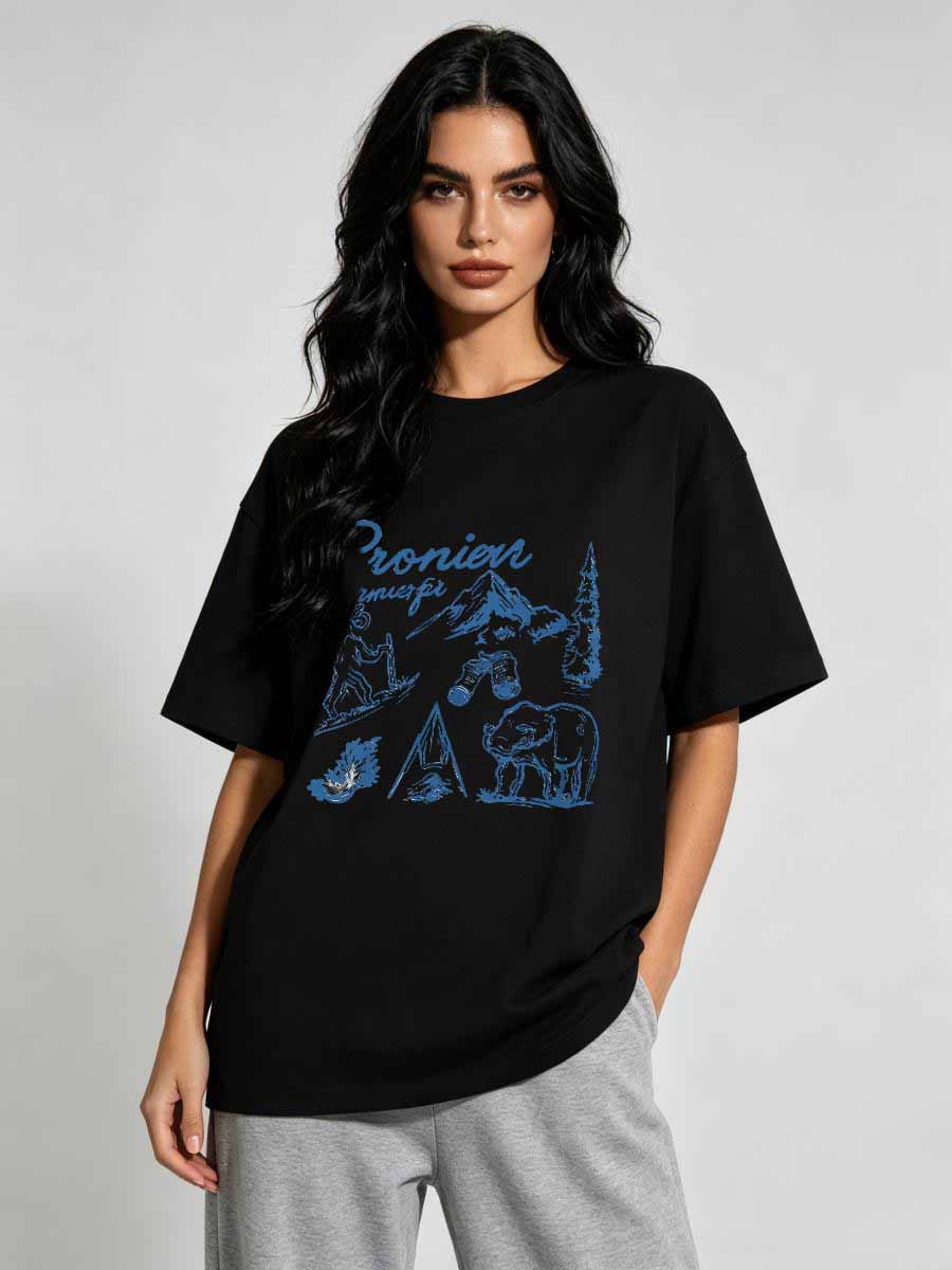 T-Shirts Land Free Women Cotto - Street Fashion Urban review and price