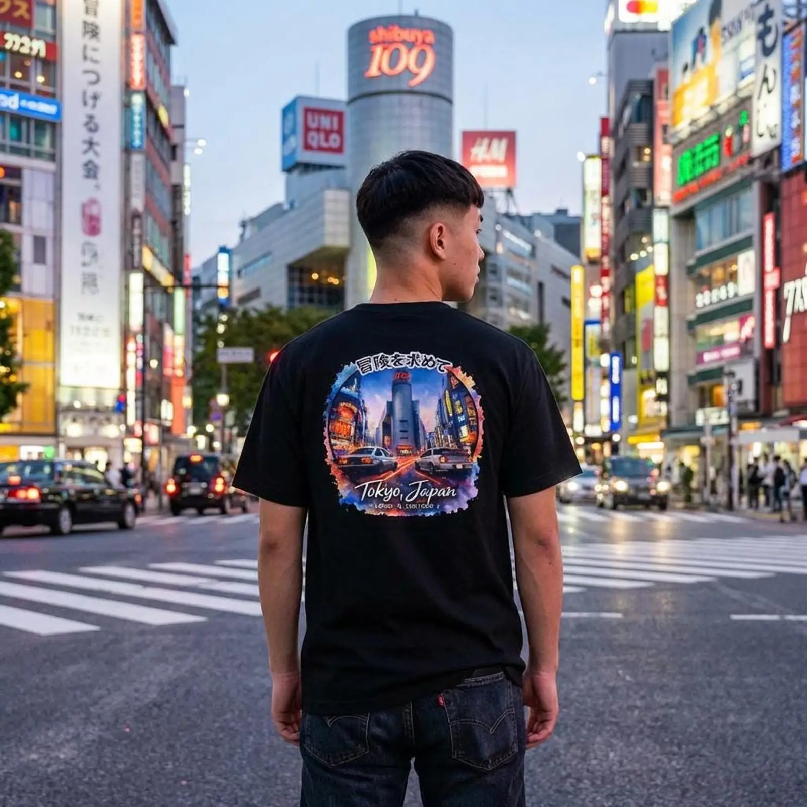 Shibuya Tokyo Japan Drifting T - Street Fashion Shibuya review and price