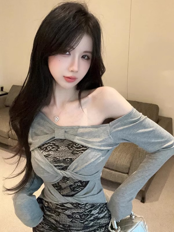 Retro Spicy Girl Lace Hollow o - Street Fashion Hong Kong review and price