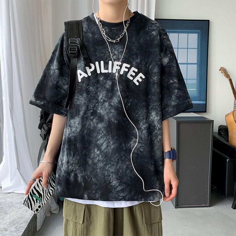 Black Tie Dye Short Sleeve T-S - Street Fashion Hong Kong review and price