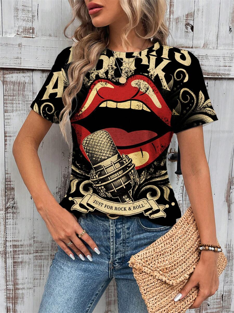 Butterfly Print Women's T-shir - Street Fashion Urban review and price