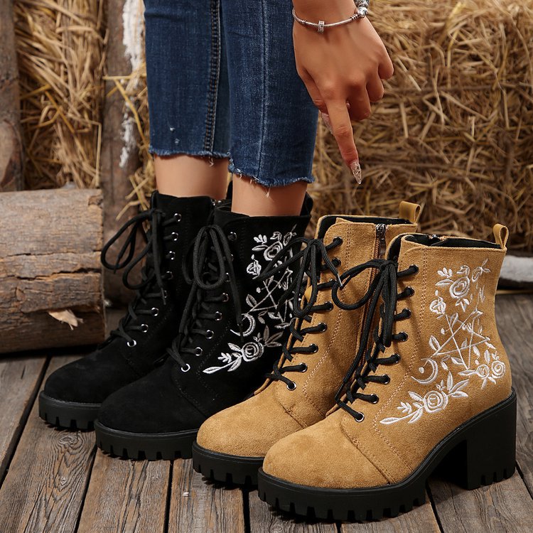 2025 new Flower Platform Boots - Street Fashion Punk review and price