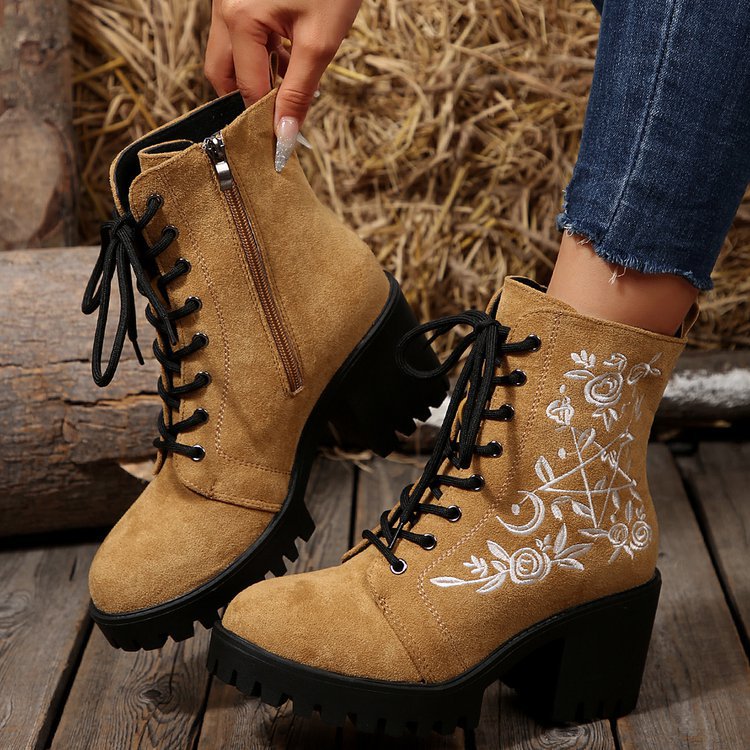 2025 new Flower Platform Boots - Street Fashion Punk review and price