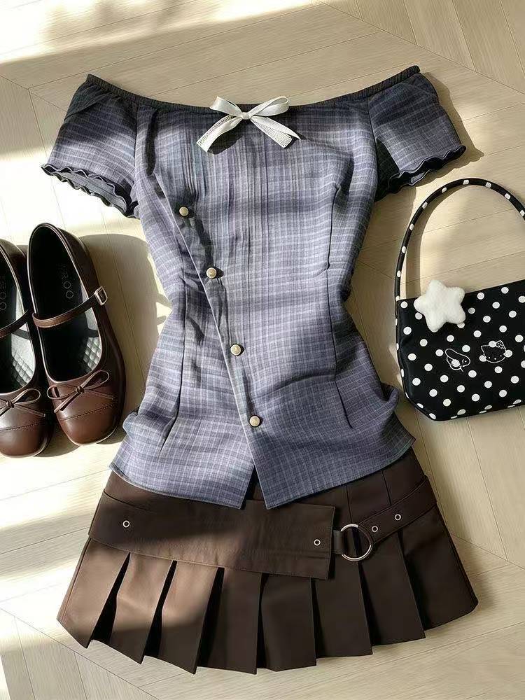 Retro Ruffle Blouse Women Japa - Street Fashion In Japan review and price