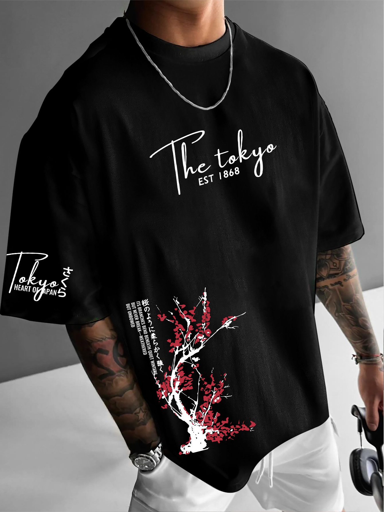 Tokyo EST 1868 Cherry Blossom  - Street Fashion Shibuya review and price