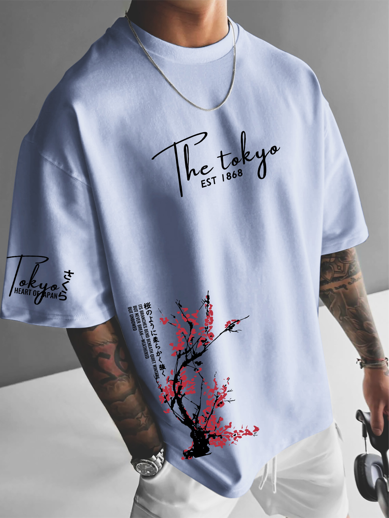 Tokyo EST 1868 Cherry Blossom  - Street Fashion Shibuya review and price