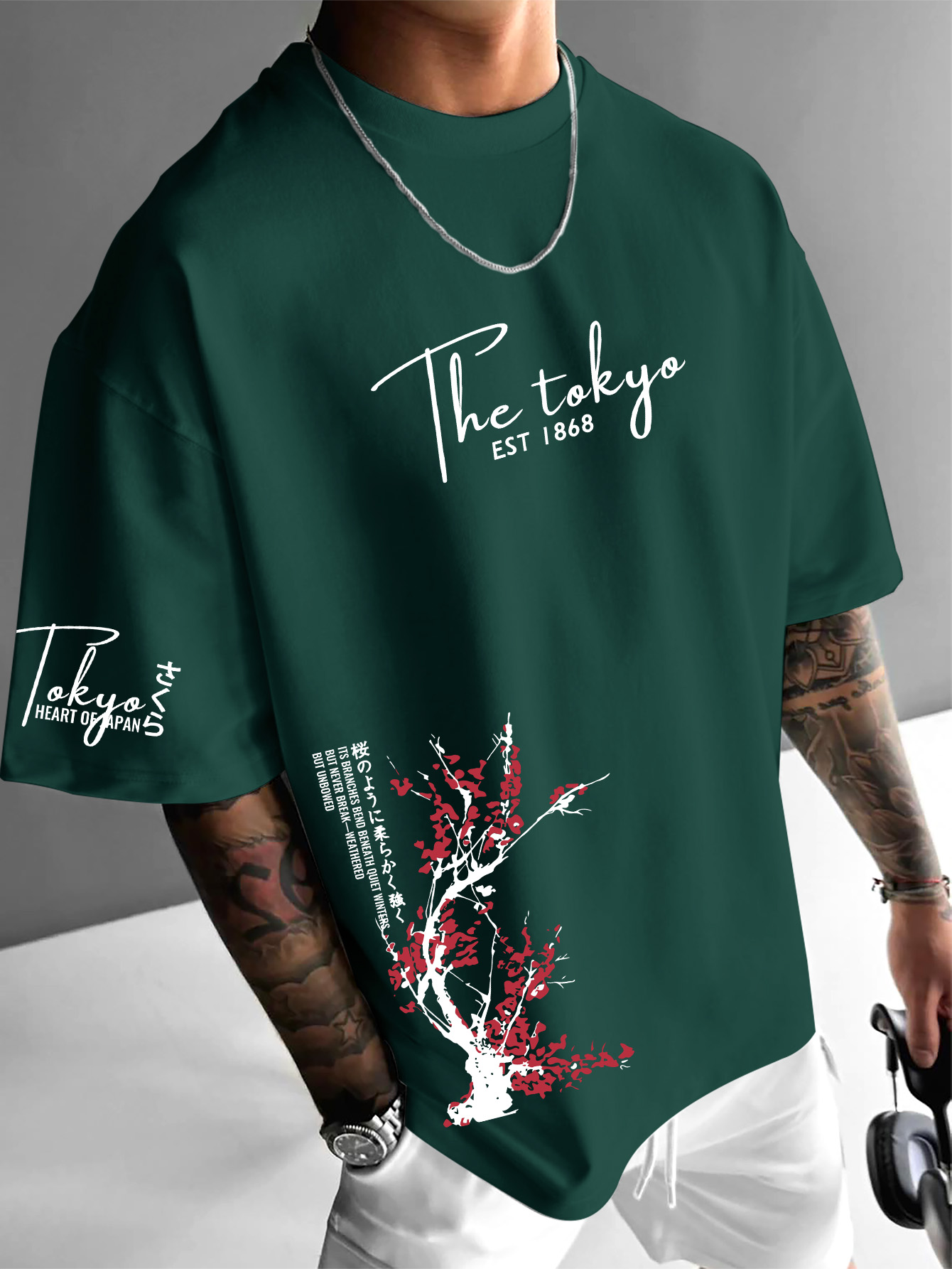 Tokyo EST 1868 Cherry Blossom  - Street Fashion Shibuya review and price