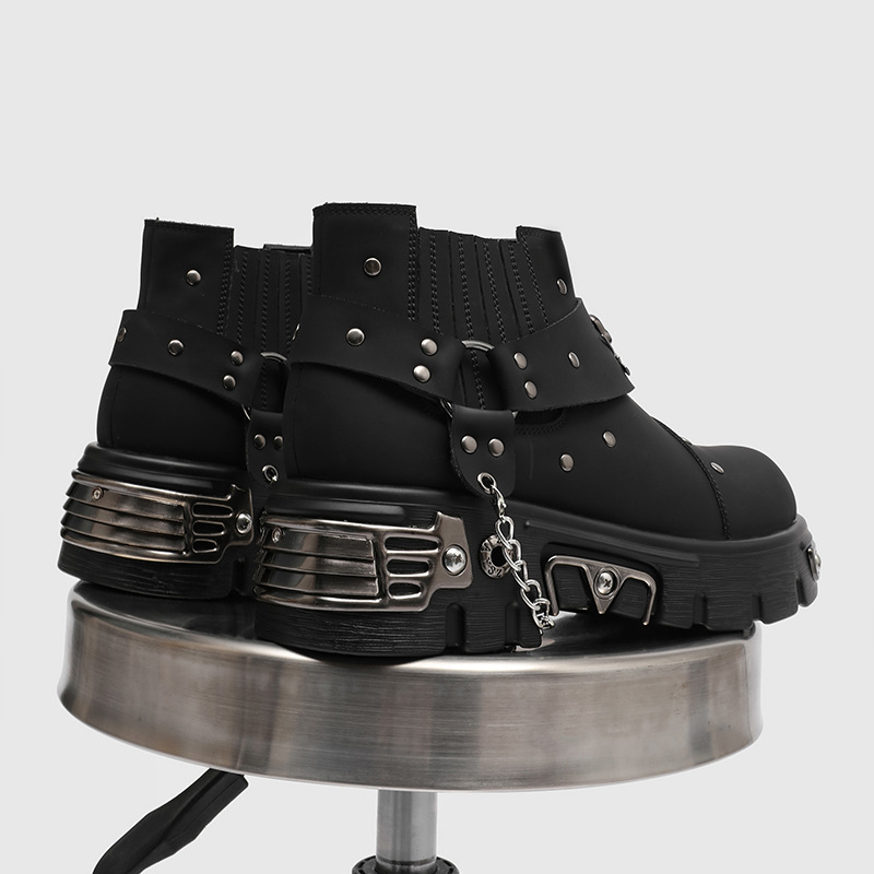 Rock Punk Metal Patchwork Moto - Street Fashion Punk review and price